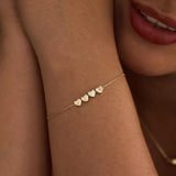 Personalisiertes Herz-Initial-Armband