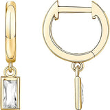 Bar Drop Earrings | Gold