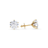 Stud Zirconia Gold Earrings
