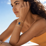 The Quadra - alloy chain-link bracelet analog watch