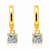 Aurora Square Drop Earrings | Gold 16k